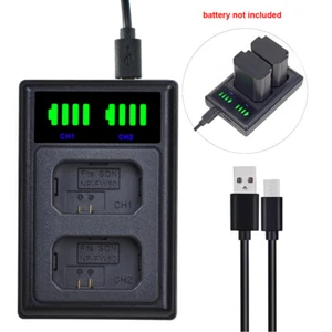 Cargador de batería LCD NP-FW50 para cámara Sony A6500 A5000 A7RII NEX-3 A7ii ZV-E10 - Imagen 1 de 7