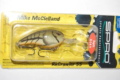 isca crankbait baixo spro rkcrawler 55 rk55 mergulha para 9'-14' 1/2 oz Green Craw Dad - Imagem 1 de 4