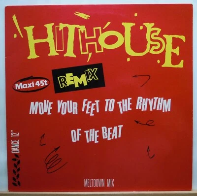 LP  45 T MAXI Hithouse Move Your Feet To The Rhythm Of The Beat Remix 1989 - Photo 1/4