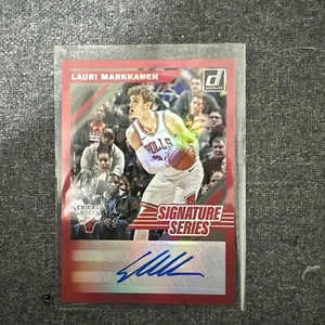 2019-20 Panini Donruss Signature Series Lauri Markkanen Auto Chicago Bulls - Picture 1 of 6