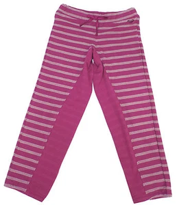 Roxy Pink Striped "Tumble" Sweatpants Pants Kids Little Girls Youth Sz 5-7 - Picture 1 of 2