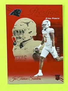 Panini Prestige Ja’Tavion Sanders Xtra Points RC #/999 2024 Carolina Panthers - Imagen 1 de 3