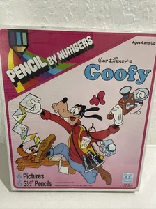 Vintage Walt Disney Studios Goofy Pencil By Numbers Hasbro #3148 - Picture 1 of 9