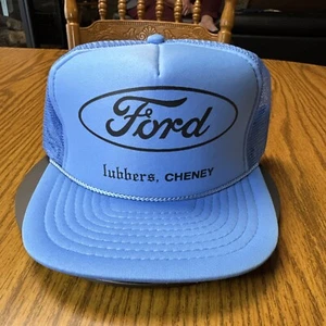 Lubbers, Cheney Ford Blue Rope Mesh Snapback Trucker Hat - Picture 1 of 5