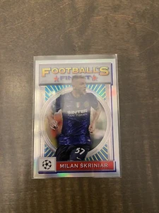 2021-22 Topps Finest Flashbacks UEFA Soccer Milan Skriniar Refractor - Picture 1 of 2
