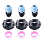 3Pcs Water Pipe Fittings Outlet 20mm Straight IBC Tank Thread Connectors Adapter