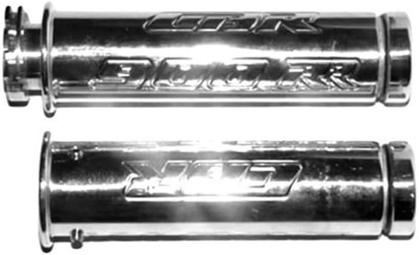 Chrome Handle Bar Grips 22 mm 7/8 Inch Honda CBR 900RR NEW USA Billet Aluminum - Image 1 of 1