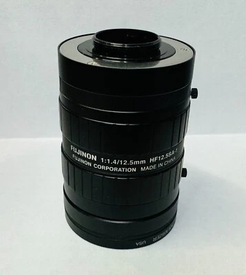 Fujinon High-Performance HF12.5SA-1 12.5mm C-Mount Camera Lens for 2/3" Sensors - Image 1 of 3