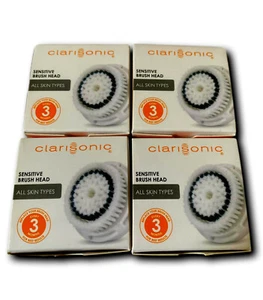 4 PK Clarisoinc Cleansing system Replacement Sensitive Brush Heads Free Shipping - Picture 1 of 2