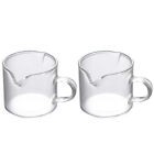 2pc Espresso Measuring Cup & Mug Set - Double Spout Shot Glass