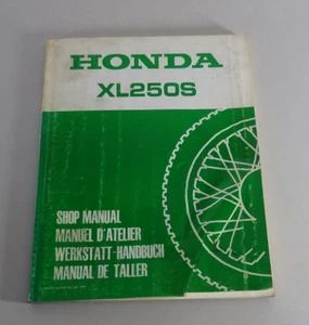 Manual De Taller / Guía De Reparación - Honda XL 250 S - Enduro - Edición 1981 - Imagen 1 de 4