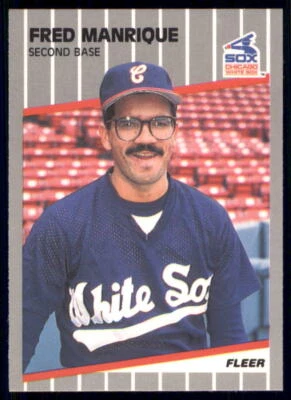 1989 Fleer #503 Fred Manrique Glossy - Image 1 of 2