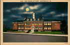 Postcard M 13 High School By Night Martinsville Va E 5630