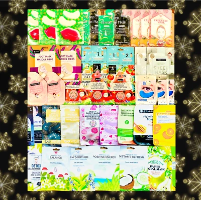 Juego de MASCARILLAS Holiday Cheer, 13 mascarillas para mimar tu rostro, ojos, labios, nariz, manos + Foto 1 de 4