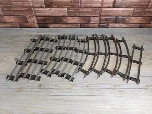 American Flyer Vintage Model Train 2 Rail Track Lot Mixed S & O Gauges 11 Pcs - Picture 1 of 23