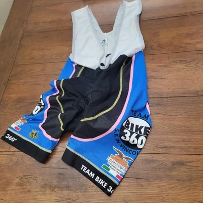 Reartu Mens XXL-7-54 Cycling Bibshorts Italy 7" 17" (8/10) Vintage 2XL Bike 360 - Image 1 of 4