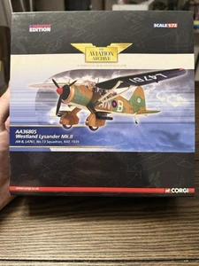 RARE 1:72 SCALE DIECAST CORGI WESTLAND LYSANDER Mk.II, No.13, 1939 AA36805 NIB - Picture 1 of 12