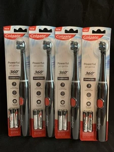 4x Cepillo de dientes eléctrico Colgate 360 Advanced con cerdas infundidas de carbón negro - Imagen 1 de 5