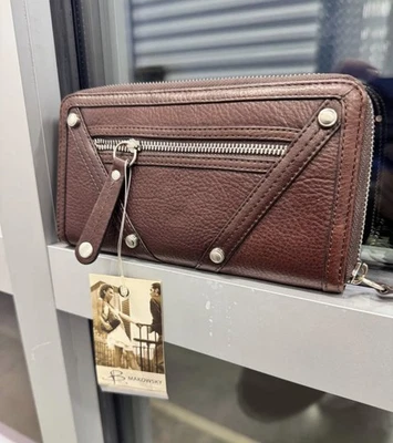 B. Makowsky Brandy Cremallera Alrededor Bolso de Mano Organizador París Cartera BM15750 Nuevo con Defecto Foto 1 de 3