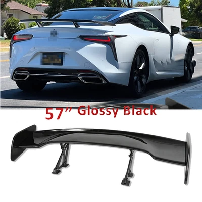 For Lexus LC500 LC500h LFA Glossy Black 57" Rear Spoiler Wing Truck GT-Style - Image 1 of 4