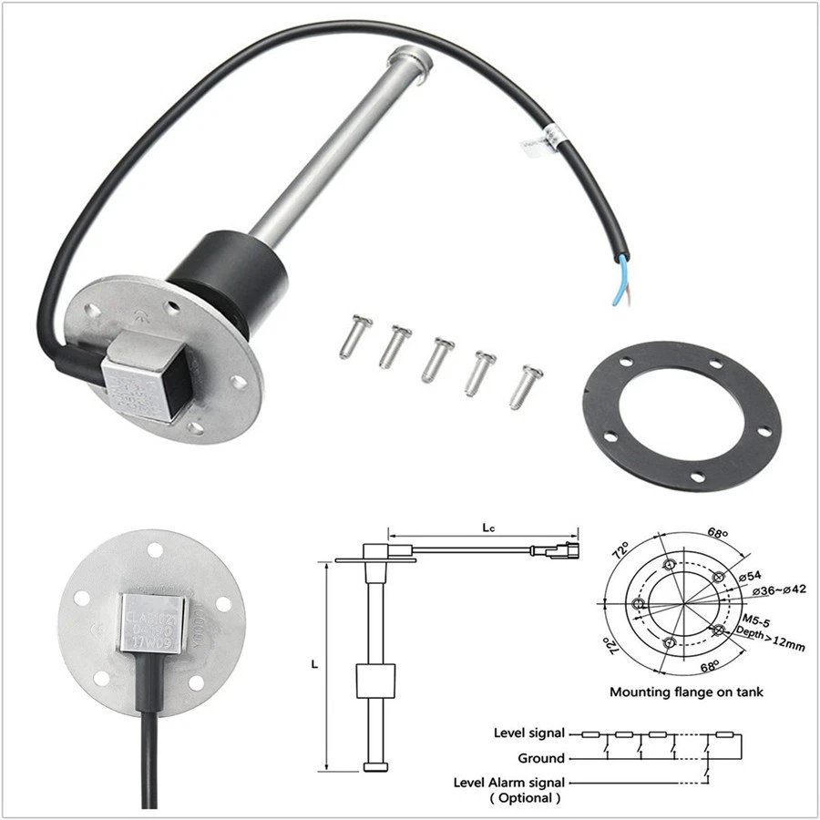Professional 265mm Car RV Boat Marine Water Level Gauge Sensor Fuel Sending Unit - Image 1 of 4