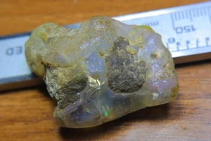 80 Crt Big Large Huge Size Ethiopian Opal Raw Rough Healing Crystal Phantom #5 - Picture 1 of 2