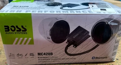 Boss Audio MC470B Bluetooth Speaker System 1000w 4 Speaker Set Chrome NEW SEALED - Image 1 of 3