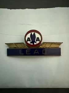 American Airlines Vintage Ramp Agent Blei Pin Metall Sammlerstück Luftfahrt Emaille GUC - Bild 1 von 9