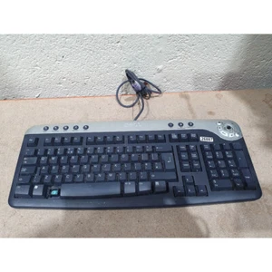 Dell RT7D30 Multimedia Keyboard Only QWERTY Standard Wired Black Silver for PS2 - Picture 1 of 9