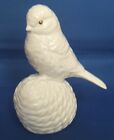 POOLE POTTERY BONE CHINA CHICKADEE ON A PINE CONE ABOUT 5 INCHWES TALL