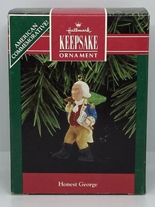 1992 Hallmark Ornament-Honest George-George Washington-Commemorate 1992 Election - Picture 1 of 2
