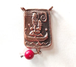Charon God Talisman, Greek Mythology Deity, Charon on a Boat Bronze Amulet - Picture 1 of 4