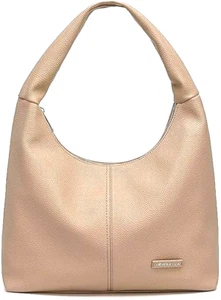 Vegan Leather Large Size Soft and Supple Apricot Color Shoulder or Tote Bag - Picture 1 of 12
