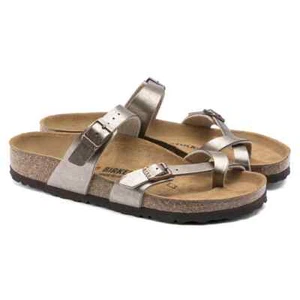 Birkenstock Birko Flor MAYARI Gracioso Taupe Nuevo en Caja 1016408 ***RARO*** - Imagen 1 de 6