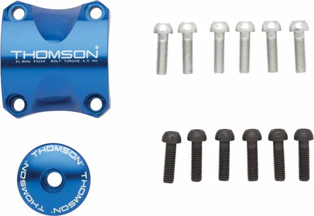 Thomson Stem Faceplate Dress Up Kit For X4: 31.8mm Blue - Image 1 of 1
