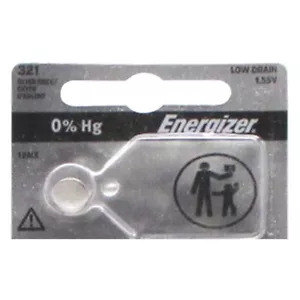 1 Pc Energizer 321 1.55 Volt Button Cell Watch Battery - Picture 1 of 2