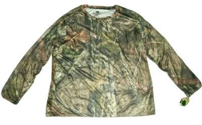 Mossy Oak Men's 3XL Long Sleeve Camo Hunting Outdoor Knit Pullover Shirt - Image 1 of 4