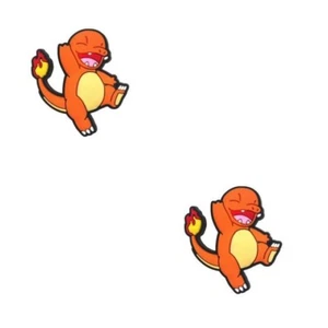 Charmander Pokemon For Crocs Shoe Charms Jibbitz - 2 Pieces - Picture 1 of 1