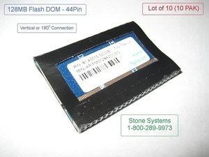 *Lot of 10* - Apacer 128MB Flash DOM - 44 Pin - IDE - Vertical Mount - New Pulls - Picture 1 of 2