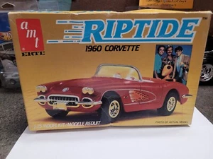 AMT #6621 Riptide TV Series 1960 Corvette Model Kit in Sealed Inside Complete - Picture 1 of 8