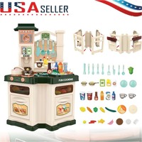Kitchen Play Set For Kids Pretend Playset Baker Toy Cooking Toddler Girls Boys