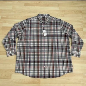 $89 Murano Shirt Men’s 3XT Plaid Slim Fit Plantsmen Collection Long Sleeve NEW - Picture 1 of 8