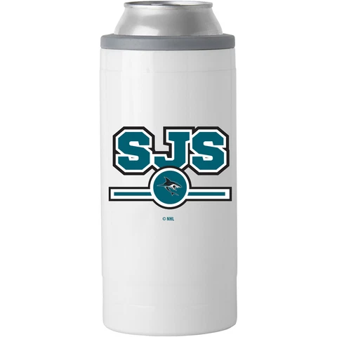 San Jose Sharks 12oz. Letterman Slim Can Cooler Cover