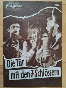 IFB Nr.6146 Edgar Wallace: Die Tür mit den 7 Schlössern - Faltblatt 1962 TOP Z1 - Bild 1 von 3