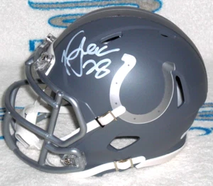 MARSHALL FAULK SIGNED INDIANAPOLIS COLTS SLATE ALT. MINI HELMET - J.S.A. Cert. - Picture 1 of 4