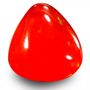 1.04 ct Good-looking AAA Fancy Cabochon Shape (8 x 7 mm) Red Red Fire Opal Stone - Picture 1 of 1