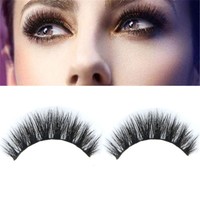 Makeup 100% Real Mink Natural Thick False Fake Eyelashes Eye Lashes Extension