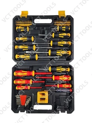 VCT 72pc Magnetic Screwdriver Set Flathead, Phillips, Hex Square Torx, Insulated - Image 1 of 4