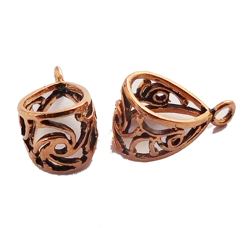 6 шт. 20X10 мм Балийская Петля Подвеска Залог Антикварная Медь Изготовление Ювелирных Изделий - Изображение 1 из 1