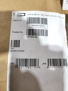 P57858-B21 - HPE DL385 Gen11 CPU 8p GPU Pwr Cbl PDB - Picture 1 of 1